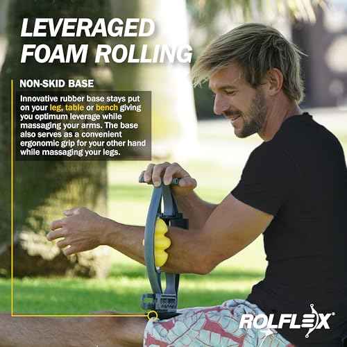 Rolflex Arm & Leg Massager Roller ? Muscle Roller to Address Golfer¡¯s Elbow, Tennis Elbow, Carpal Tunnel & More ? Arm & Leg Massage Roller for Muscle Tightness & Faster Recovery