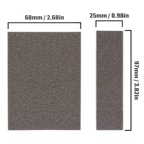 Sanding Sponge 60 80 100 120 150 180 220 Grit Reusable and Washable Wet Dry Sand Block Coarse Medium Fine Sandpaper Blocks for Wood Drywall Metal Crafts (Pack of 7 Pcs)