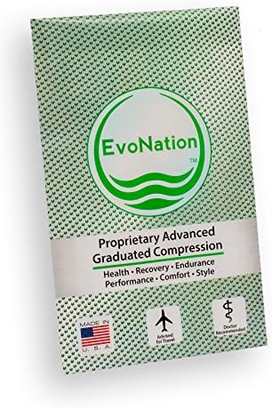 EvoNation Women’s Knee High 15-20 mmHg Open Toe Sheer Compression Socks – Moderate Pressure Compression Garment