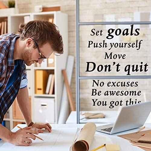2 Sheets Motivational Wall Decals Vinyl Inspirational Quotes Stickers Together Everyone Achieves More Office Positive Sayings Wall Decals for Back to School Office Classroom Team Gym Bedroom Decor