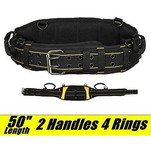 Padded Tool Belt Comfortable Tool Belt for Men Heavy Duty Work Tool Belt With Back Support Heavy Foam Padding Carrying Handle¡¦