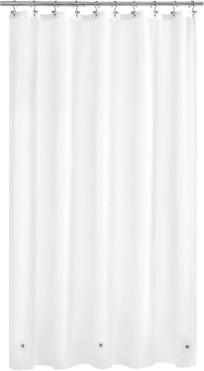 Mrs Awesome Frost Shower Curtain Liner with 3 Magnets, 54x78 Frosted PEVA Shower Liner, Light Weight Plastic Shower Curtain for Bathroom, Waterproof,Frost