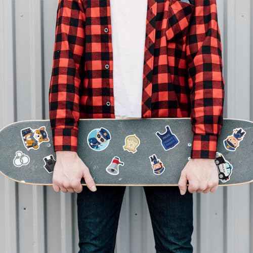 Pack 50 Pcs Police Stickers for Water Bottles Waterproof Laptop Luggage Helmet Computer Scrapbooking Teens Adults Girls Boys Cute Funny Aesthetic Sticker Packs Small Vinyl Decals