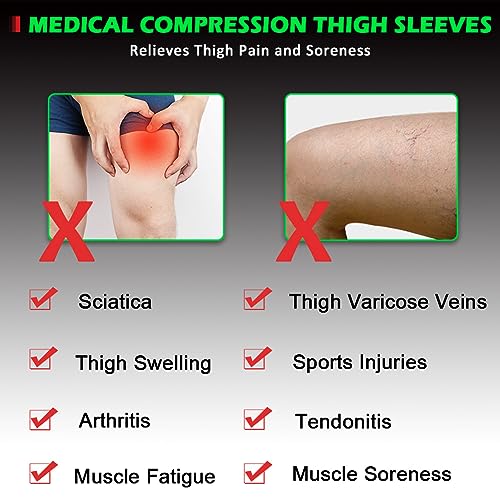 beister Thigh Compression Sleeves, Hamstring Support Brace