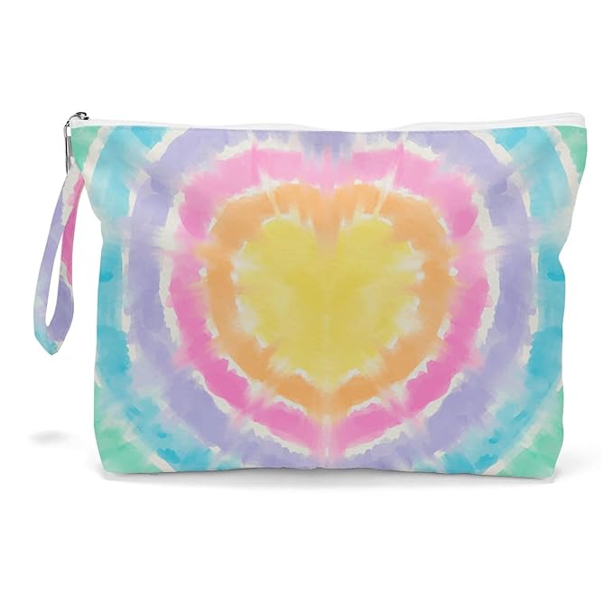 Fokongna Wet Bag Travel Makeup Bag for Swimsuit Beach Pool Diapers Dirty Yoga Gym Clothes Zipper Pouch for Women Sister Friends Ocean Sea Shells Beach Starfish