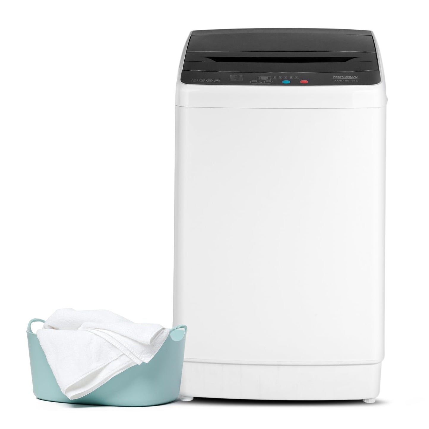 Bonnlo 30LBS Fully Automatic Washer, 2 in 1 Portable Washing Machine, Top Load Washer and Spin Dryer Combo with Drain Pump, 8 Washing Programs & 8 Water Level for Home, Apartment