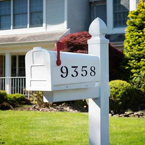 20 Pcs Curb Painting Stencils Kit 4 Inch Curb Address Stencil Kit for Painting on Walls Number Curbs Stencils Kits for Address Paint on Wood Wall Mailbox Road