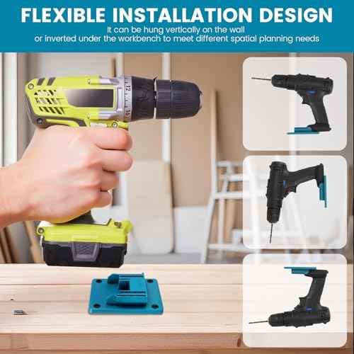 12 Pack Battery Holder Compatible for Makita 18V Battery Mounts Dock Holder, Wall Mount Tool Holder for Workshop Garage