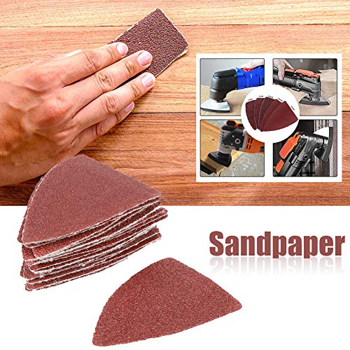 Finger Sanding Sheets Sand Disc Kit, Oscillating Saw Sanding Kit Triangle Sanding Pad, Universal Polishing Finger Sandpaper Set