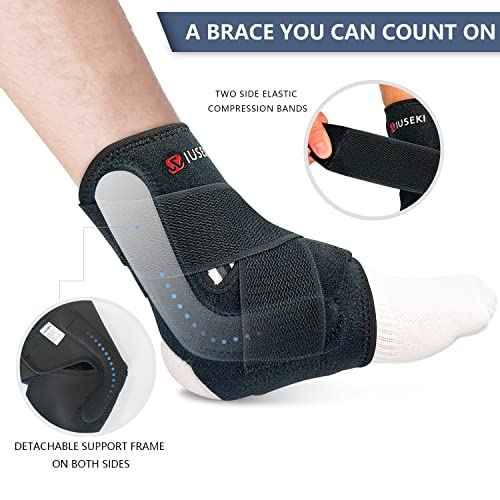 2 Pack Ankle Brace Stabilizers,Ankle Sprain Pain and Discomfort for Men & Women Injury Recovery Ankle Support,for Running Volleyball Basketball(Medium)