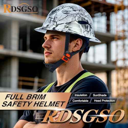 Full Brim Hard Hats ANSI/ISEA Z89.1 Type I Class E Certified 6-Point Suspension Lightweight Adjustable Safety Helmet for Construction Industrial