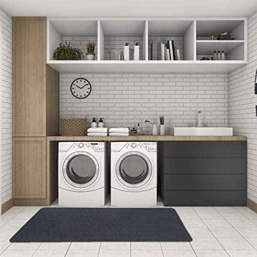 VersaTex Multi-Purpose Recycled Rubber Floor Mat for Indoor or Outdoor Use, Utility Mat for Entryway, Tool Bench, Garage, Under-Sink, Patio, and Door Mat; 36" x 60", Black