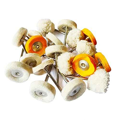 78 Pcs Polishing Buffing Wheel Set for Dremel Polishing Kit Felt Wool Cotton 1/8inch Shank Pad Rotary Tool Accessories