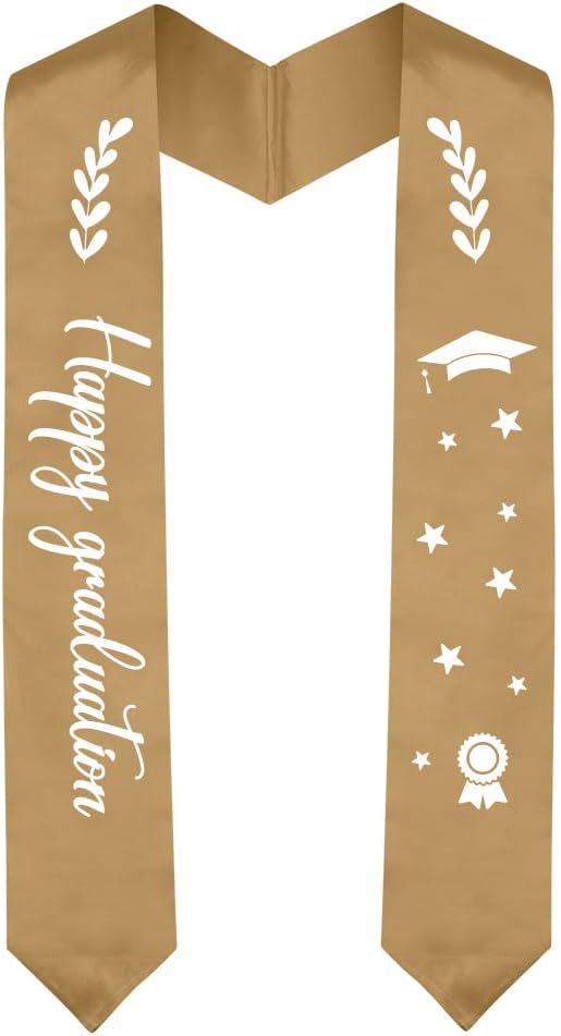 Graduation Stole Graduation Sash Unisex Adults Class of 70'' Stoles for Academic and Choral Ceremony