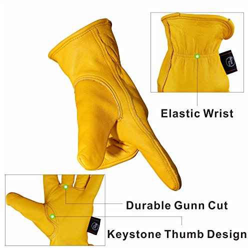 Winter Warm Work Gloves 3M Thinsulate Lining Perfect for Gardening/Cutting/Construction/Motorcycle 1 Pair