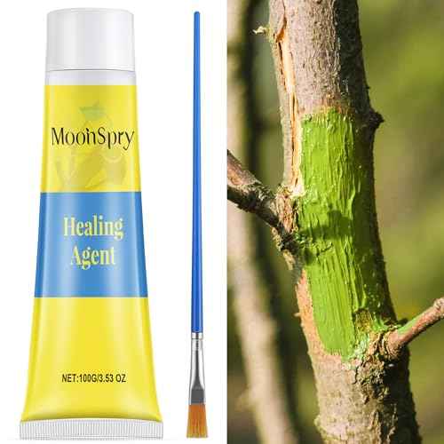 Tree Wound Pruning Sealer, Bonsai Wound Sealer Healing Paste, 100g Plant Cutting Dressing with Brush, Tree Grafting Supplies, Bonsai Cut Paste, Quick Recovery of Plants