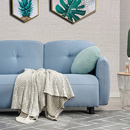 WAPANE Grasscloth Peel and Stick Wallpaper 15.7" x 196.8", Faux Linen Contact Paper for Cabinets/Countertops Removable, Textured Wall Paper Self Adhesive, Vinyl Fabric Wallpaper Waterproof
