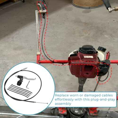 For Concrete Wet Screed Throttle Cable Assy Kit Throttle Control Lever Magic Screed Throttle Cable Handle - for HD7070