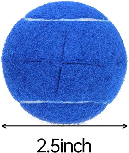 Magicorange 12 PCS Precut Tennis Balls for Walker/Furniture Legs Floor Protection, Heavy Duty Long Lasting Felt Pad Glide Coverings (Dark Blue)