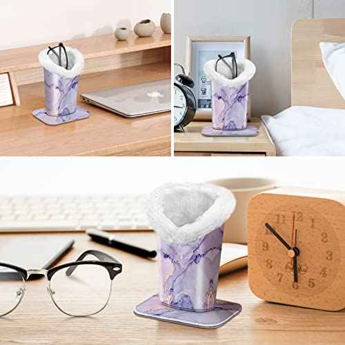 Fintie Plush Lined Eyeglasses Holder, Glasses Stand Case, Anti-scratch Glasses Storage Organizer for Desk, Nightstand, Office