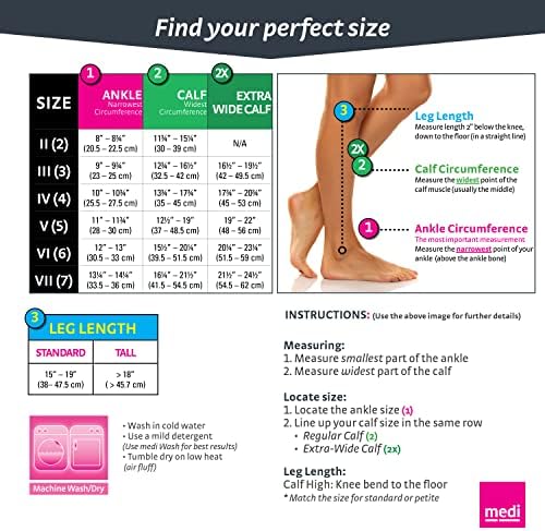 mediven for Men Classic, 20-30 mmHg – Calf High Compression Stockings, Closed Toe Leg Circulation for Men, Compression Dress Socks, Leg Support Compression Coverage