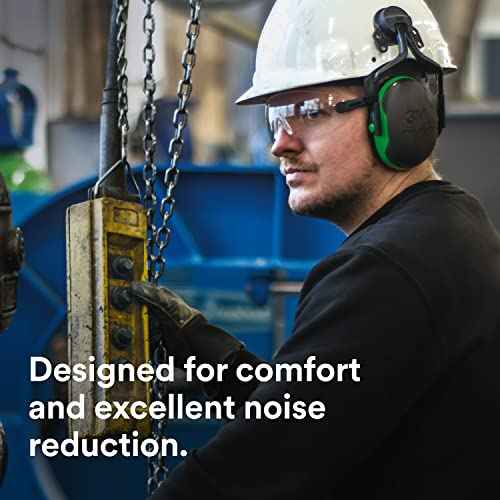 3M PELTOR Ear Muff Hearing Protection, X1 Series, Noise Protection, Construction, Manufacturing, Maintenance, Automotive