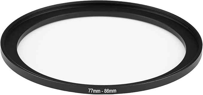 77mm to 86mm Step Up Ring Filter Adapter Applicable to All Brands of UV ND CPL Filter (77mm-86mm)