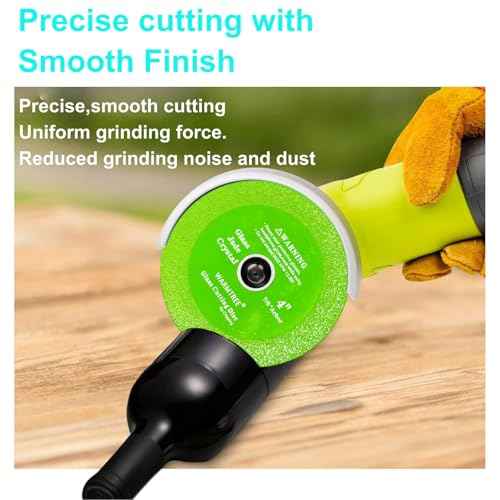 5 pcs Glass Cutting Disc for Angle Grinder, 4" X 7/8¡±Ceramic Tile Cutter Blade, Ultra-Thin Diamond Glass Cutters Tools for Grinding Ceramic,Crystal,Wine Bottle,Tile,Jade.