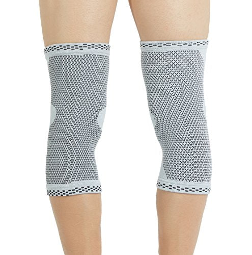 NeoTech Care Knee Support Brace - Breathable - Men, Women, Right or Left (Green Color, Size M, 1 Pair)