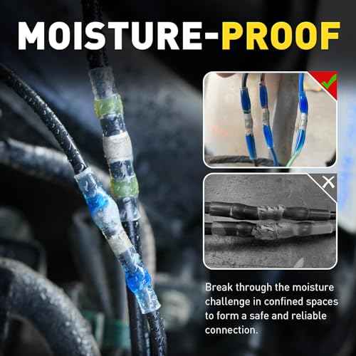 haisstronica 620 PCS All in One Set with Solder Seal Wire Connectors,3:1 Heat Shrink Tubing and Heat Gun,Solder Sticks Wire Terminals Electrical Connectors for Automotive, Marine, Trailer Wiring