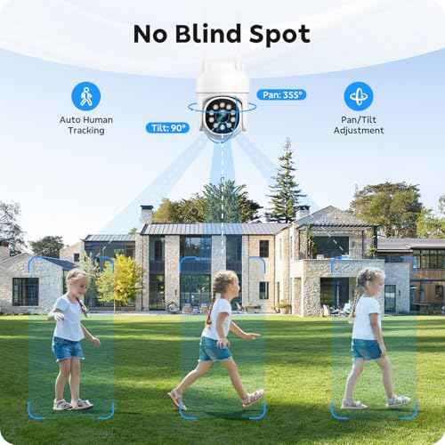 CAMCAMP Wireless Cameras for Home Security, 2K 360¡Æ View Pan/Tilt Outdoor WiFi Camera 5G & 2.4G, Auto Human Tracking, Smart 3 Night Visions, 2 Way Talk, Easy Install, Indoor, IP66, Support SD Storage