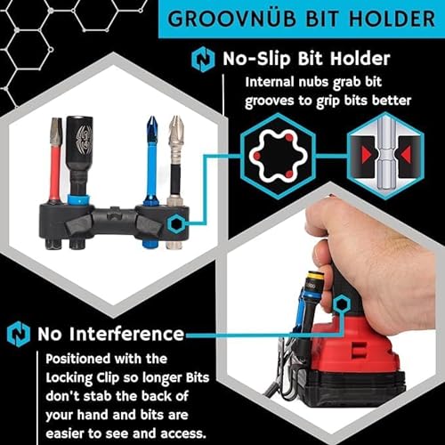 N?hlster Locking Drill Clip ? A Tool Holster Alternative for Cordless Drills and Impact Drivers ? The Security of a Holster. The Simplicity of a Clip. No Holster Required.