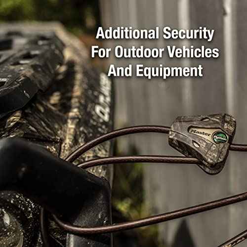 Master Lock Cable Lock, Python Adjustable Keyed Cable Lock, 6 ft. Long Cable, 2 Pack Mossy Oak Country DNA Camouflage