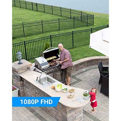 ANNKE 1080P 2MP AHD CCTV Home Surveillance Dome PT Wired Camera with 350¡Æ pan and 90¡Æ tilt, 100ft IR Night Vision, IP65 Weatherproof Security Add?On Cam for Outdoor Use, Wide Compatibility - APT200