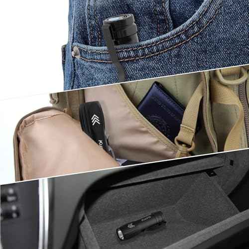 KunHe 10 Pack Small Rechargeable Flashlights Bulk USB-C Mini High Lumen Flashlight Clip-on Portable Pocket Flash Light for EDC Emergency Home Use Stocking Stuffers