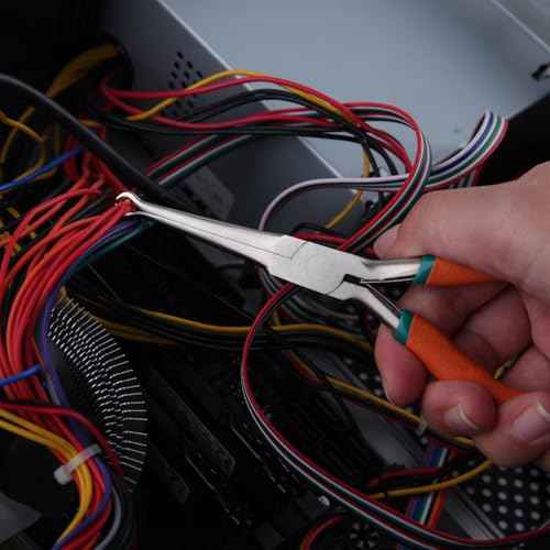 SPEEDWOX 5.5 Inch Hose Grip Pliers - Ring Nose Pliers, Spark Plug Removal, Cable Clamp Tool