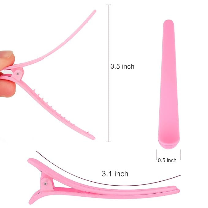 YISSION 12 PCS Hair Clips for Styling Sectioning, 3.1 Inch Matte Alligator No Crease Duck Billed Hair Clips, Hair Barrettes for Women Girls