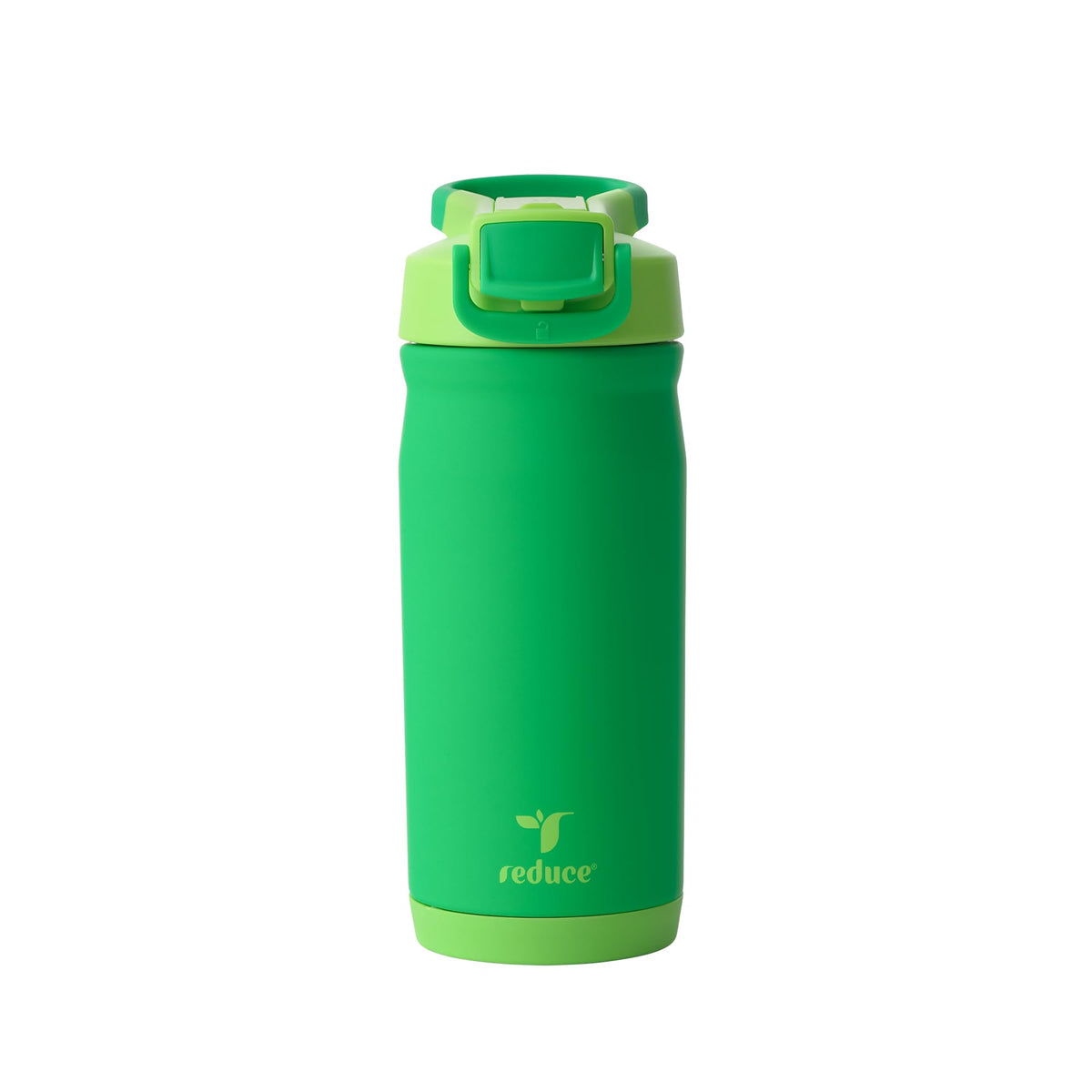 Reduce Hydrate Pro Kids 14oz Stainless Steel Insulated Water Bottle w/Straw – Spill Proof Tumbler for Kids – 30 Hour Cold Retention – Dishwasher Safe Leak-Proof Design - Clover Green