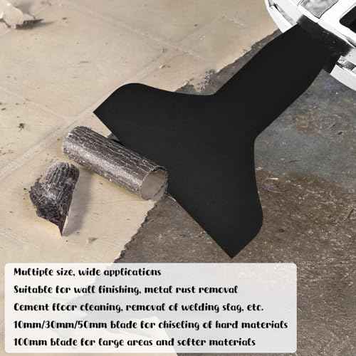 4Pcs Scraper Blade,Reciprocating Saw Scraper Blade,Scraping Tool Attachment for Reciprocating Saws,High Carbon Steel Tile Cleaning Tools for Remove Linoleum, Glue, Vinyl Flooring