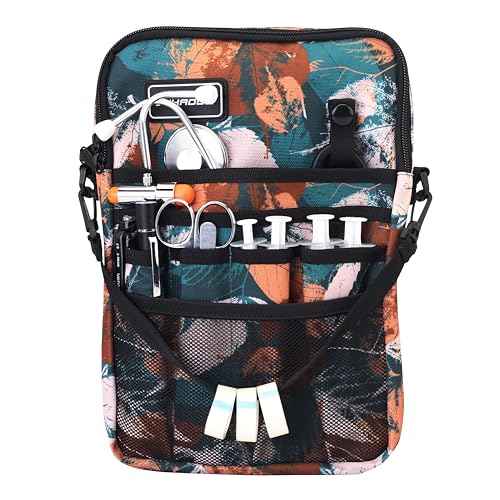 Tuhaoge Nurse Fanny Pack with Tape Holder, Nurse Pocket Organizer for Medical Professionals£¬12 Pockets Nurse Waist Bag£¨THHS-KB-YellowShuYe£©