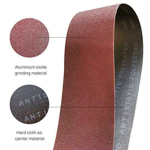1x 30 Inch 80 Grit Sanding Belt | Premium Aluminum Oxide Sanding Belt | Premium Sander Sandpaper ? 12 Pack