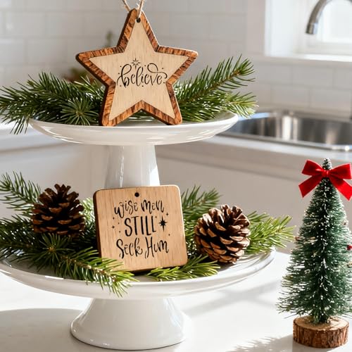Nativity Christmas Stencils ? 16PCS Reusable Templates for Painting on Wood, Cookies, Ornaments, Glass & DIY Crafts Holiday Party Decorations