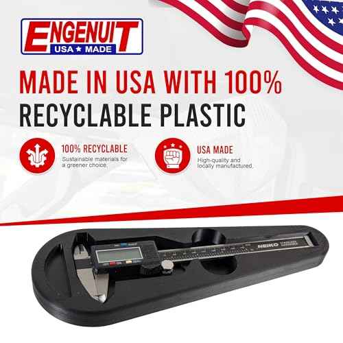 USA-Made Magnetic Caliper Holster for Micrometers & Precision Tools ? Heavy-Duty Protective Case with Magnetic Backing, Scratch-Resistant, Dustproof, Shockproof, and Durable Design