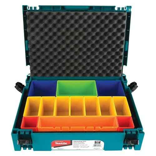 Makita P-83652 MAKPAC Interlocking Case Insert Tray with Colored Compartments and Foam Lid