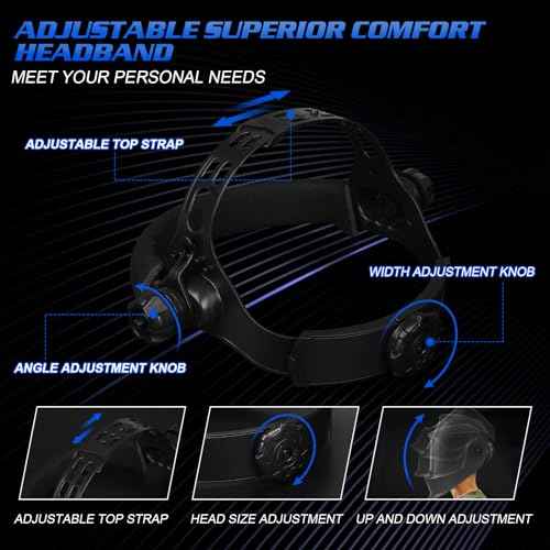 Welding Helmet True Color Auto Darkening Hood for TIG MIG ARC Welder Mask with Adjustable Shade Range 4/5-9/9-13¡¦