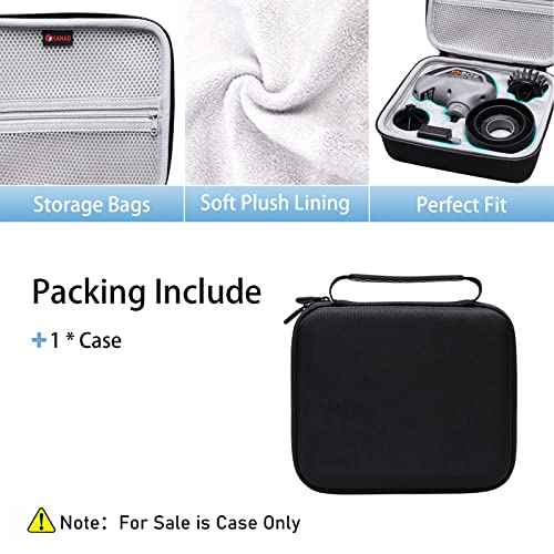 XANAD Hard Case for Dremel Versa Cleaning Tool- Grout Brush- Bathroom Shower Scrub- Kitchen & Bathtub Cleaner - Travel Carrying Storage Bag