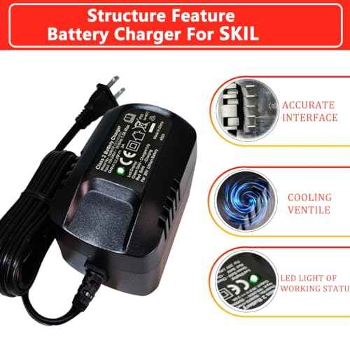 for SKIL 12V Fast Lithium Ion Battery Charger for 12V 3A Battery QC535701