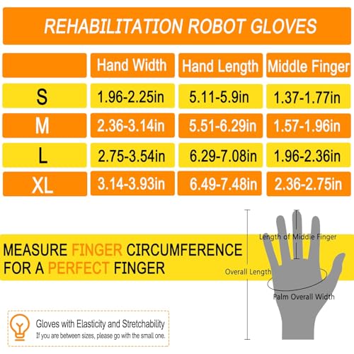Rehabilitation Robot Gloves Upgrade Stroke Hand Therapy Equipment, Automatic Hand Trainer Gloves