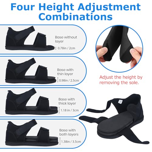 Shoe Balancer Shoe Leveler for Use with Walking Boots or Leg Lenght Adjustments, Shoes Lift for Men and Women (Large)