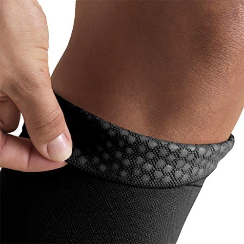 Truform Women's Compression Stockings, 20-30 mmHg, Thigh High Length, Closed Toe, Opaque, Black, Medium